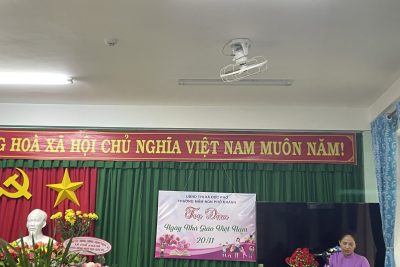 Trường Mầm non Phổ Khánh tọa đàm kỷ niệm 41 năm ngày Nhà giáo Việt Nam